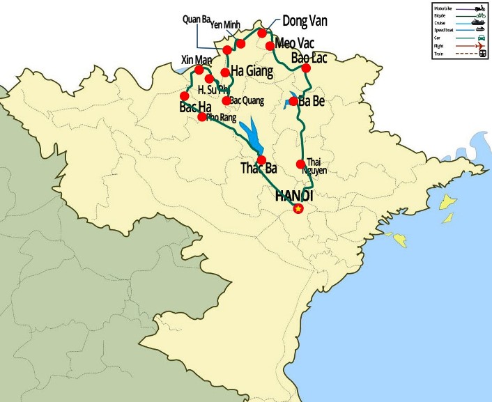 Bac Ha, Ha Giang, Dong Van, Bao Lac, Ba Be National Park